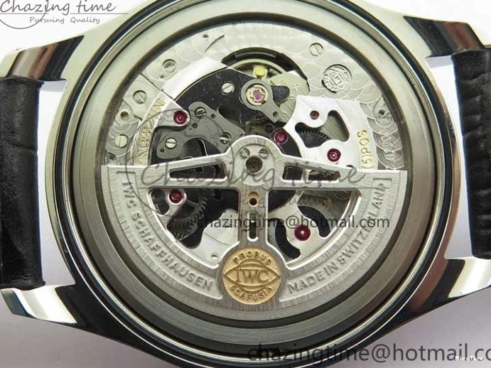 MIROTIME 0519 TimelessDesign Portuguese IW358304 ZF 1:1 Best Edition SS Blue Dial on Leather Strap A 7078